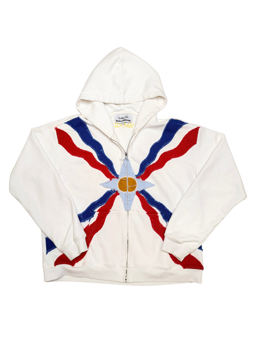 (PRE-ORDER) "Assyrian Flag" Distressed hoodie